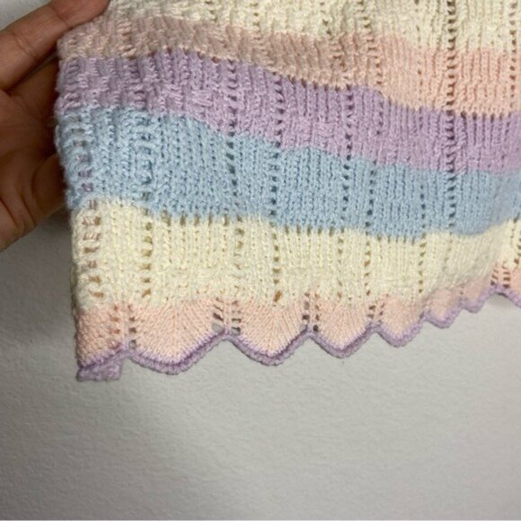 Andree by Unit Multicolor Pastel Unicorn Knit Top Size L NWT - Picture 5 of 7